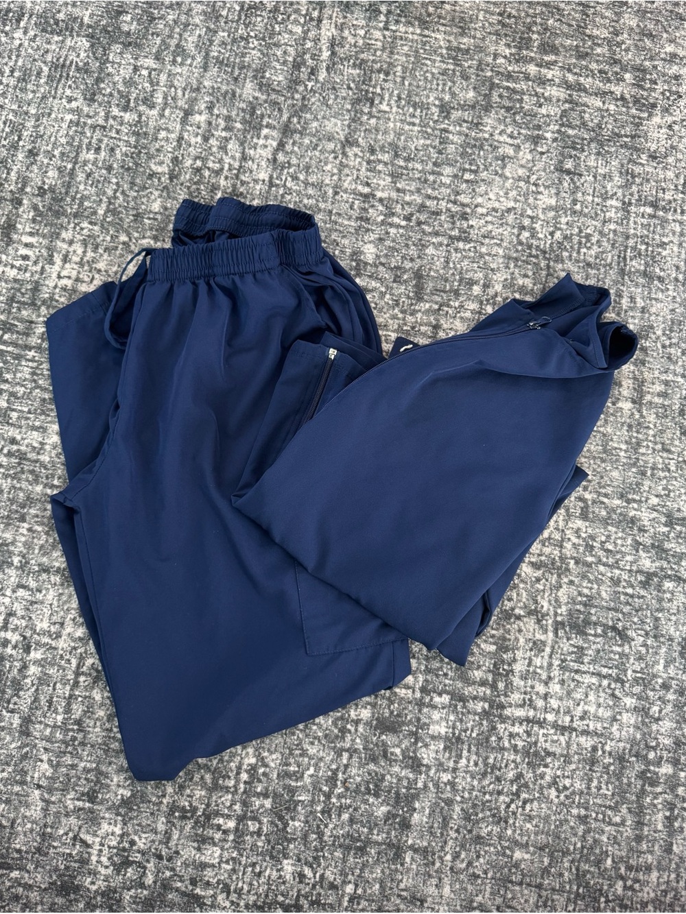 Women’s Navy Blue Scrub Set. Pants and jacket.